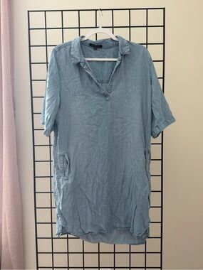 Velvet Heart Light Blue Chambray Mini Dress